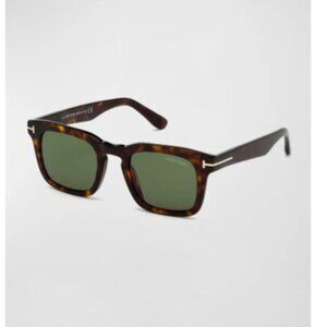 Tom Ford Square Sunglasses TF751 Dax 52N Dark Havana 50mm FT0751 - Current Style